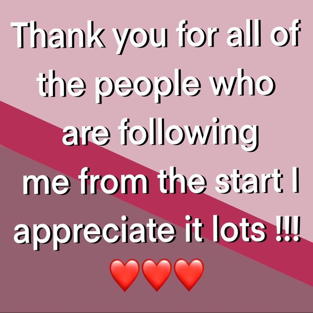 Thanks guys!❤️❤️